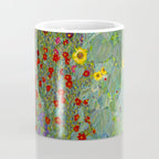 Gustav Klimt Farm Garden With Sunflowers  Coffee Mug Gallery Image 4