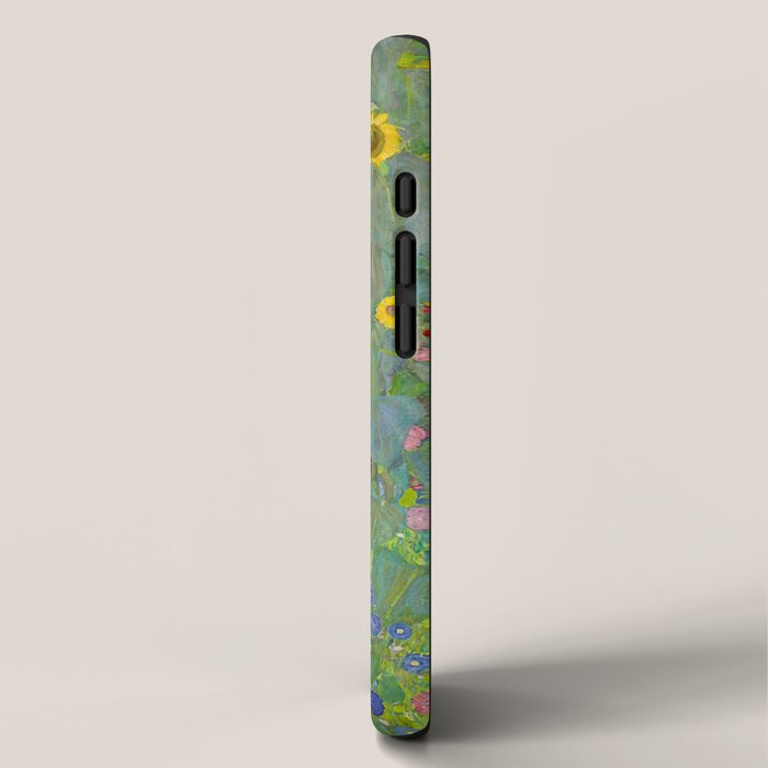 Gustav Klimt Farm Garden With Sunflowers  iPhone Case Gallery Image 2