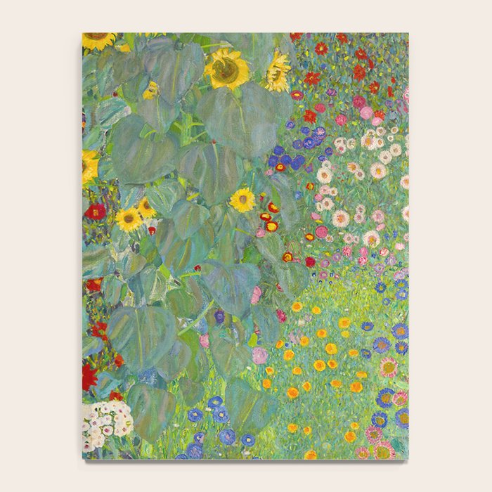Gustav Klimt Farm Garden With Sunflowers  Notebook Gallery Image 4