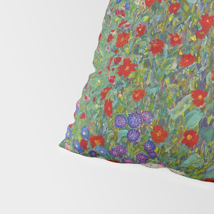 Gustav Klimt Farm Garden With Sunflowers  Pillow Sham Gallery Image 4