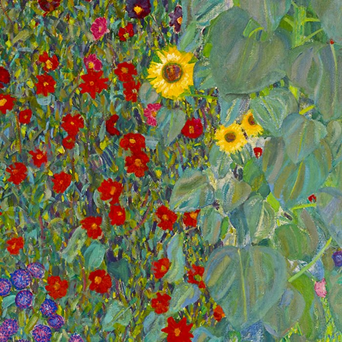 Gustav Klimt Farm Garden With Sunflowers  Coffee Mug Gallery Image 2