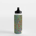 Gustav Klimt Farm Garden With Sunflowers  Water Bottle Gallery Image 3