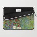 Gustav Klimt Farm Garden With Sunflowers  Laptop Sleeve Gallery Image 2