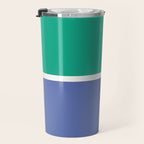Color Block VI Green Blue Travel Mug Gallery Image 3