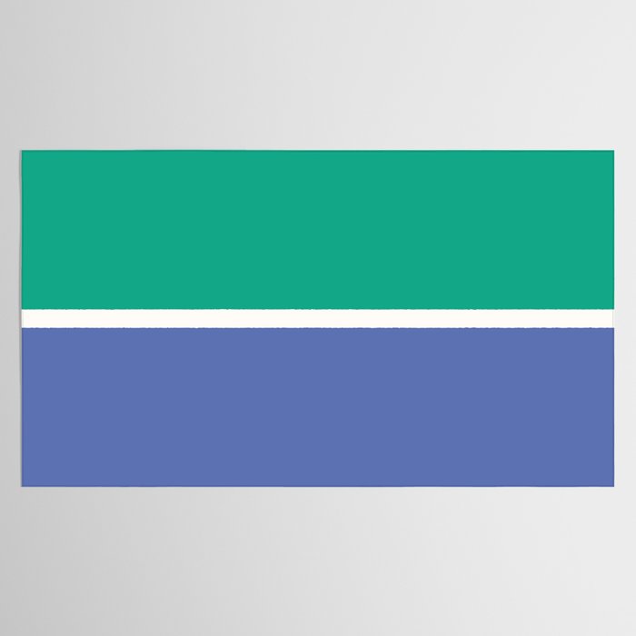Color Block VI Green Blue Tablecloth Gallery Image 2