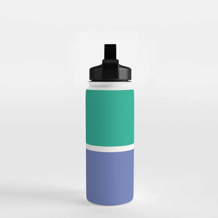 Color Block VI Green Blue Water Bottle Gallery Image 2