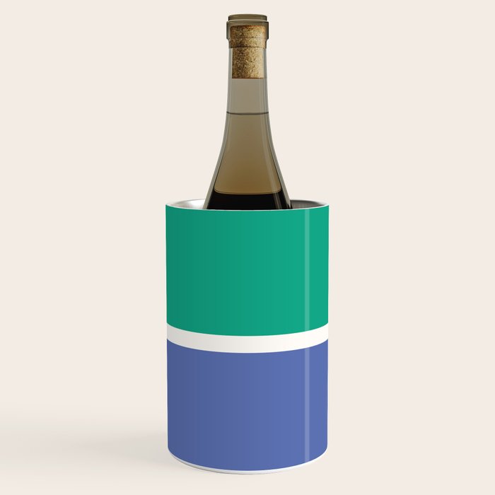 Color Block VI Green Blue Wine Chiller Gallery Image 1