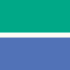 Color Block VI Green Blue Coffee Mug Gallery Image 2