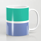 Color Block VI Green Blue Coffee Mug Gallery Image 1