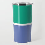 Color Block VI Green Blue Travel Mug Gallery Image 1