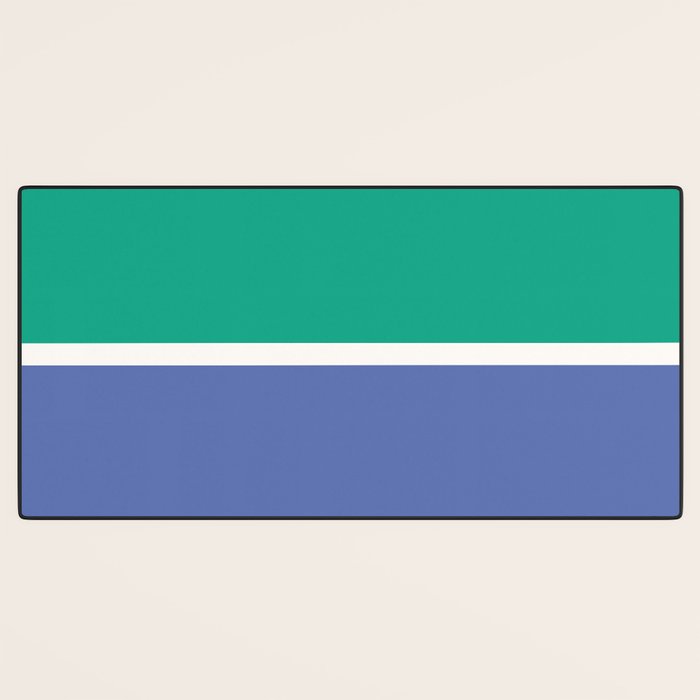 Color Block VI Green Blue Desk Mat Gallery Image 3
