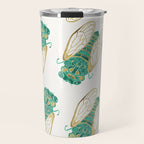 Cicada - Green & Gold Travel Mug Gallery Image 1