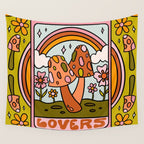 6. The Lovers Mushroom Wall Tapestry Gallery Image 4