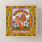 6. The Lovers Mushroom Mini Art Print Gallery Image 1