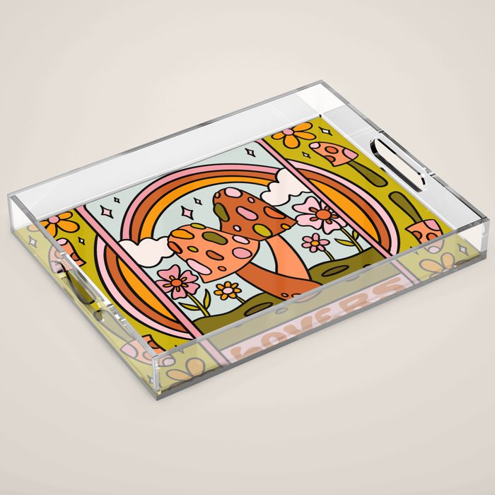 6. The Lovers Mushroom Acrylic Tray Gallery Image 1