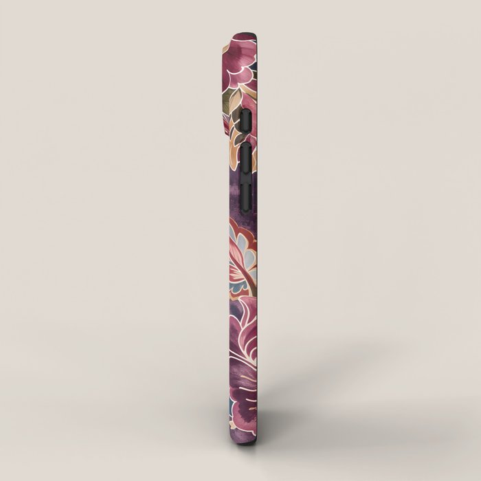 Exotic Plum Bohemian Floral iPhone Case Gallery Image 2