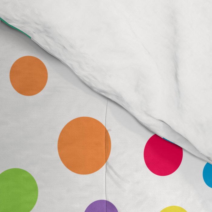 Rainbow Polka Dot Party Comforter Gallery Image 4