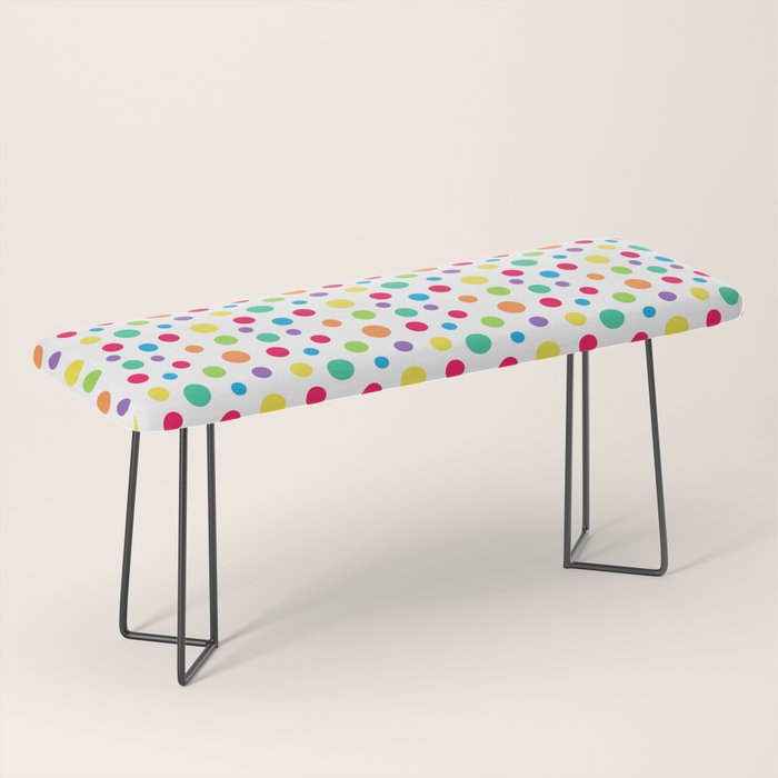 Rainbow Polka Dot Party Bench Gallery Image 1