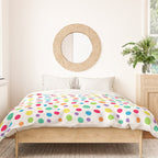 Rainbow Polka Dot Party Duvet Cover Gallery Image 3