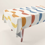 Gwynne Pattern Retro Shapes - Colorful 70's Tablecloth Gallery Image 1