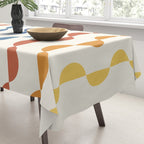 Gwynne Pattern Retro Shapes - Colorful 70's Tablecloth Gallery Image 3