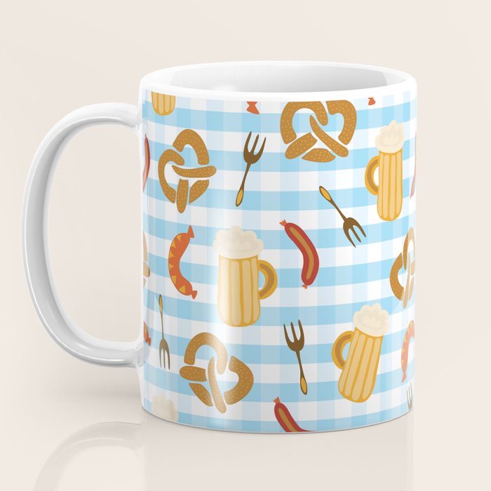 Oktoberfest Prezels Beer Sausages Coffee Mug Gallery Image 3