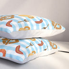 Oktoberfest Prezels Beer Sausages Pillow Sham Gallery Image 3