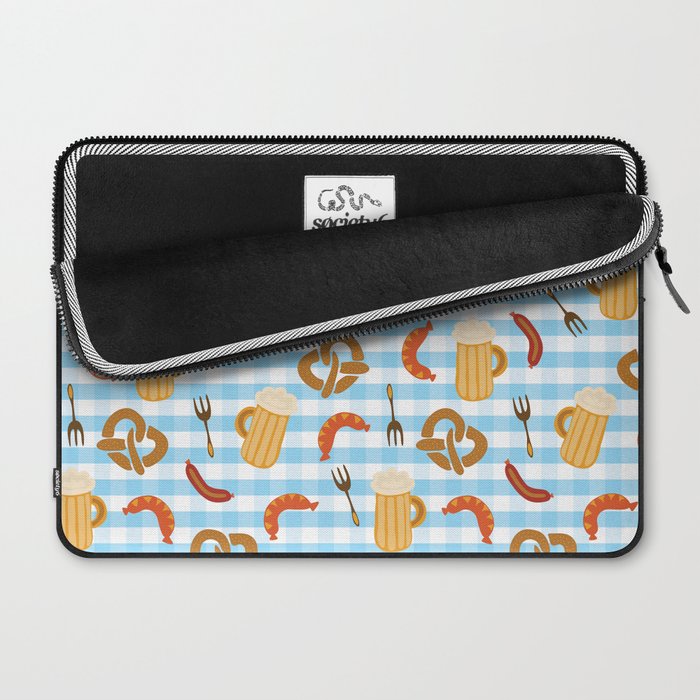 Oktoberfest Prezels Beer Sausages Laptop Sleeve Gallery Image 2