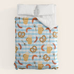 Oktoberfest Prezels Beer Sausages Comforter Gallery Image 6