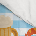 Oktoberfest Prezels Beer Sausages Comforter Gallery Image 4