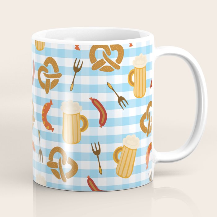 Oktoberfest Prezels Beer Sausages Coffee Mug Gallery Image 1