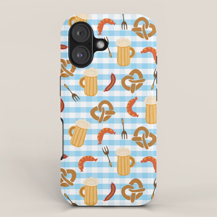 Oktoberfest Prezels Beer Sausages iPhone Case Gallery Image 1