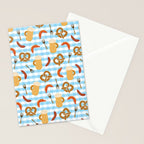 Oktoberfest Prezels Beer Sausages Stationery Card Gallery Image 2
