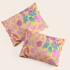 Exotic Fruit Garden Tropical Summer Foliage And Fruit Yellow Pillow Sham Gallery Image 3