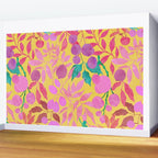 Exotic Fruit Garden Tropical Summer Foliage And Fruit Yellow Wall Mural Gallery Image 2