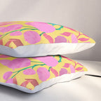 Exotic Fruit Garden Tropical Summer Foliage And Fruit Yellow Pillow Sham Gallery Image 3