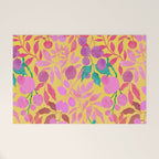 Exotic Fruit Garden Tropical Summer Foliage And Fruit Yellow Welcome Mat Gallery Image 1