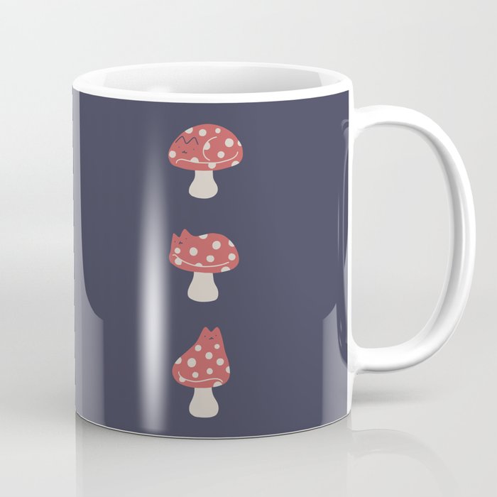 Cat and Plant 48: Cat Mushroom Coffee Mug Gallery Image 1