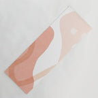 Abstract pink shapes & line art Yoga Mat Gallery Image 1