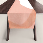 Abstract pink shapes & line art Table Runner Gallery Image 1
