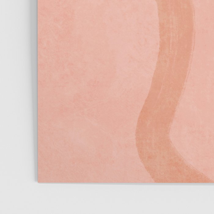 Abstract pink shapes & line art Poster Gallery Image 3