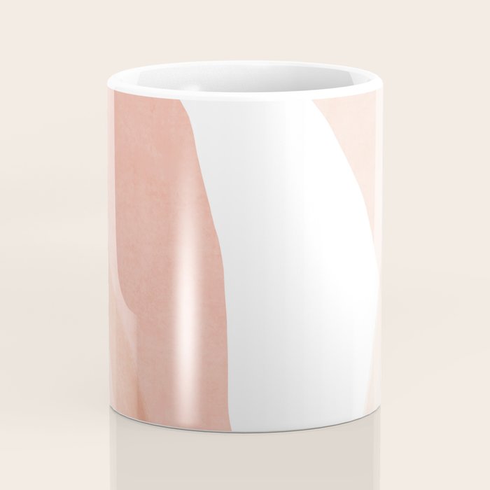 Abstract pink shapes & line art Coffee Mug Gallery Image 4