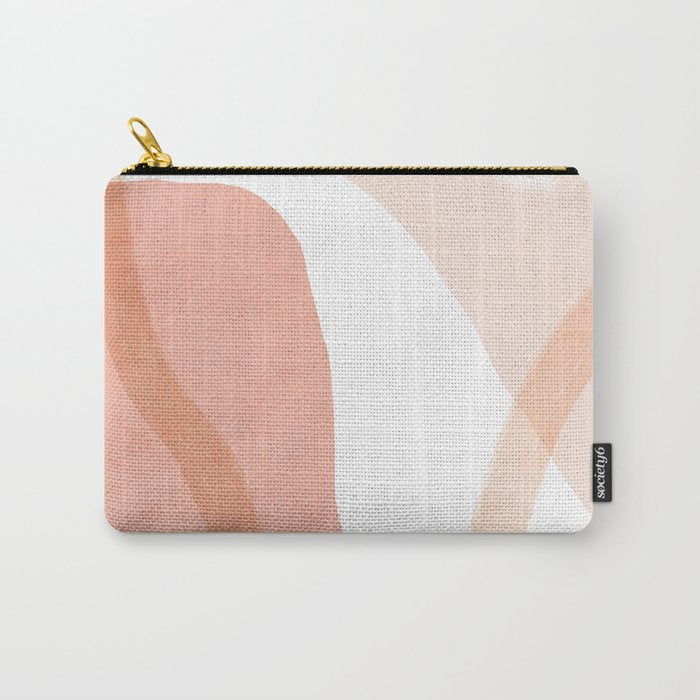 Abstract pink shapes & line art Carry All Pouch Gallery Image 1