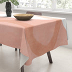 Abstract pink shapes & line art Tablecloth Gallery Image 3