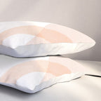 Abstract pink shapes & line art Pillow Sham Gallery Image 3