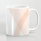 Abstract pink shapes & line art Coffee Mug Gallery Image 1