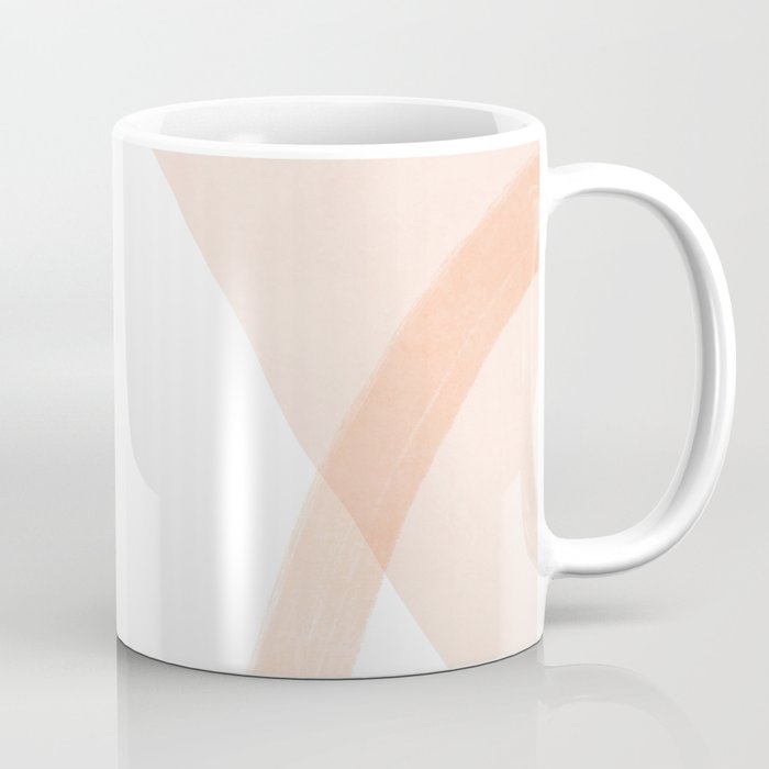 Abstract pink shapes & line art Coffee Mug Gallery Image 1