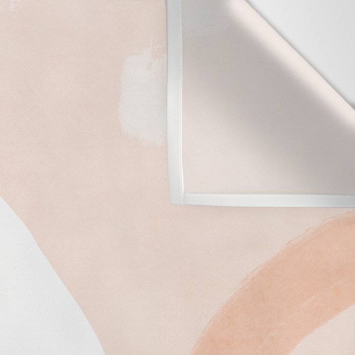 Abstract pink shapes & line art Wall Tapestry Gallery Image 3