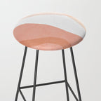 Abstract pink shapes & line art Stool Gallery Image 2