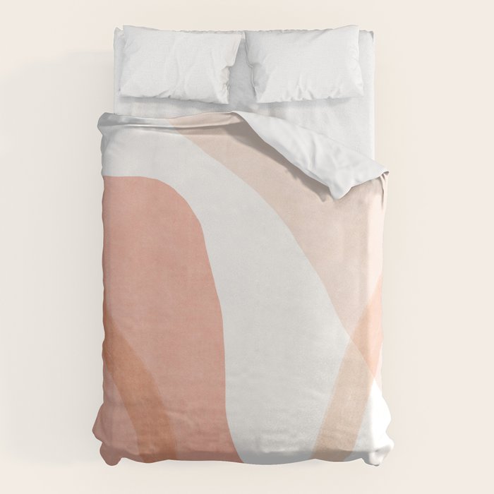Abstract pink shapes & line art Duvet Cover Gallery Image 6